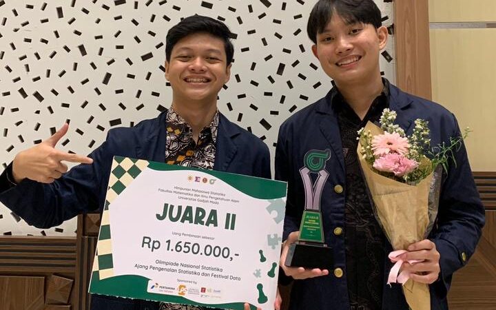 Unggul dalam Teori dan Analisis Data, Mahasiswa IPB Raih Juara 2 Olimpiade Nasional Statistika