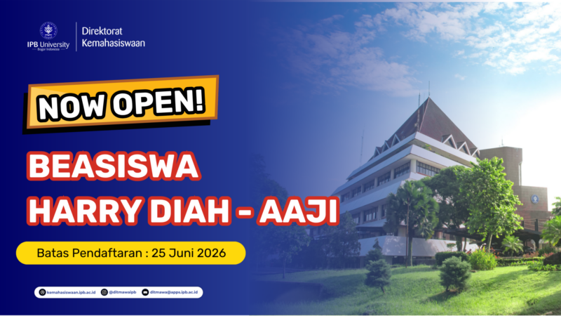PENDAFTARAN BEASISWA HARRY DIAH – AAJI