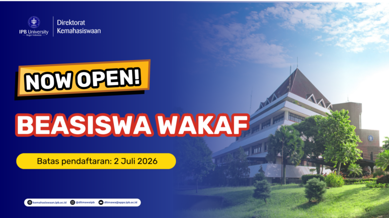 Pembukaan Beasiswa Wakaf & Dana Sosial IPB – Semester Gasal 2026/2027