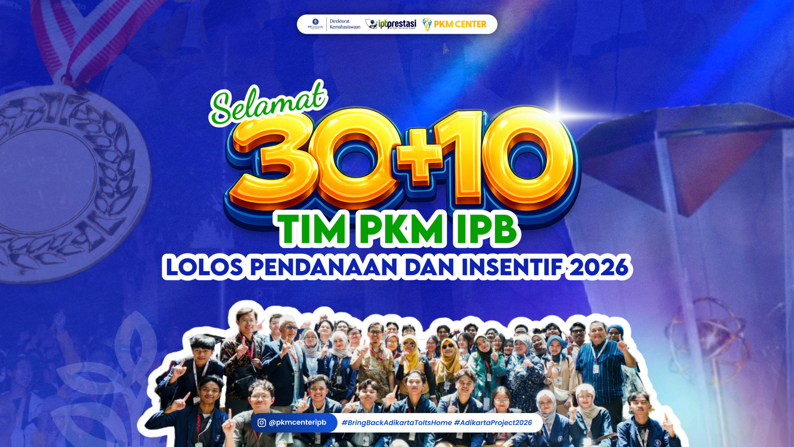 Read more about the article IPB Catatkan Prestasi pada PKM 2026, Raih 30 Pendanaan dan 10 Insentif