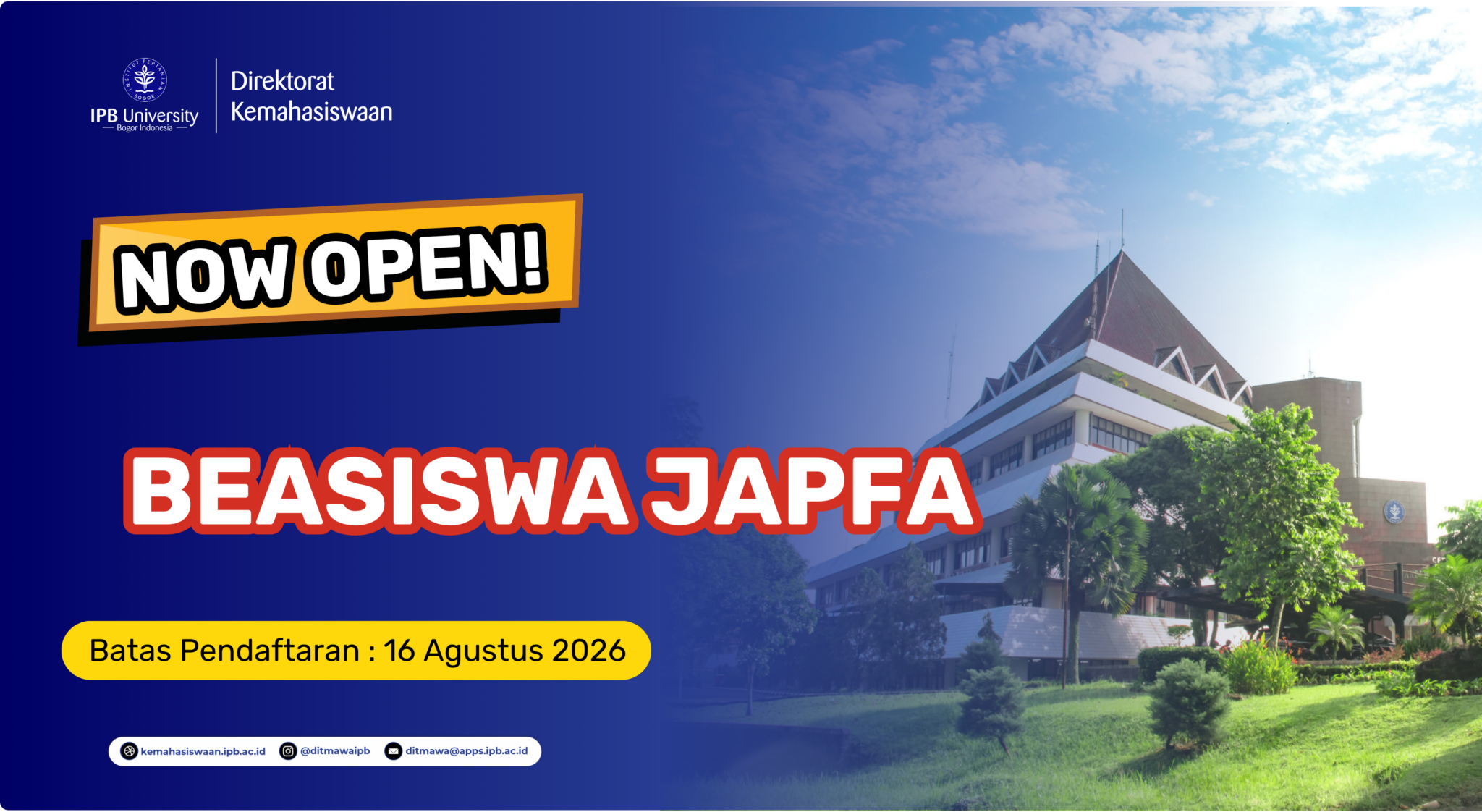 Read more about the article Pembukaan Beasiswa JAPFA